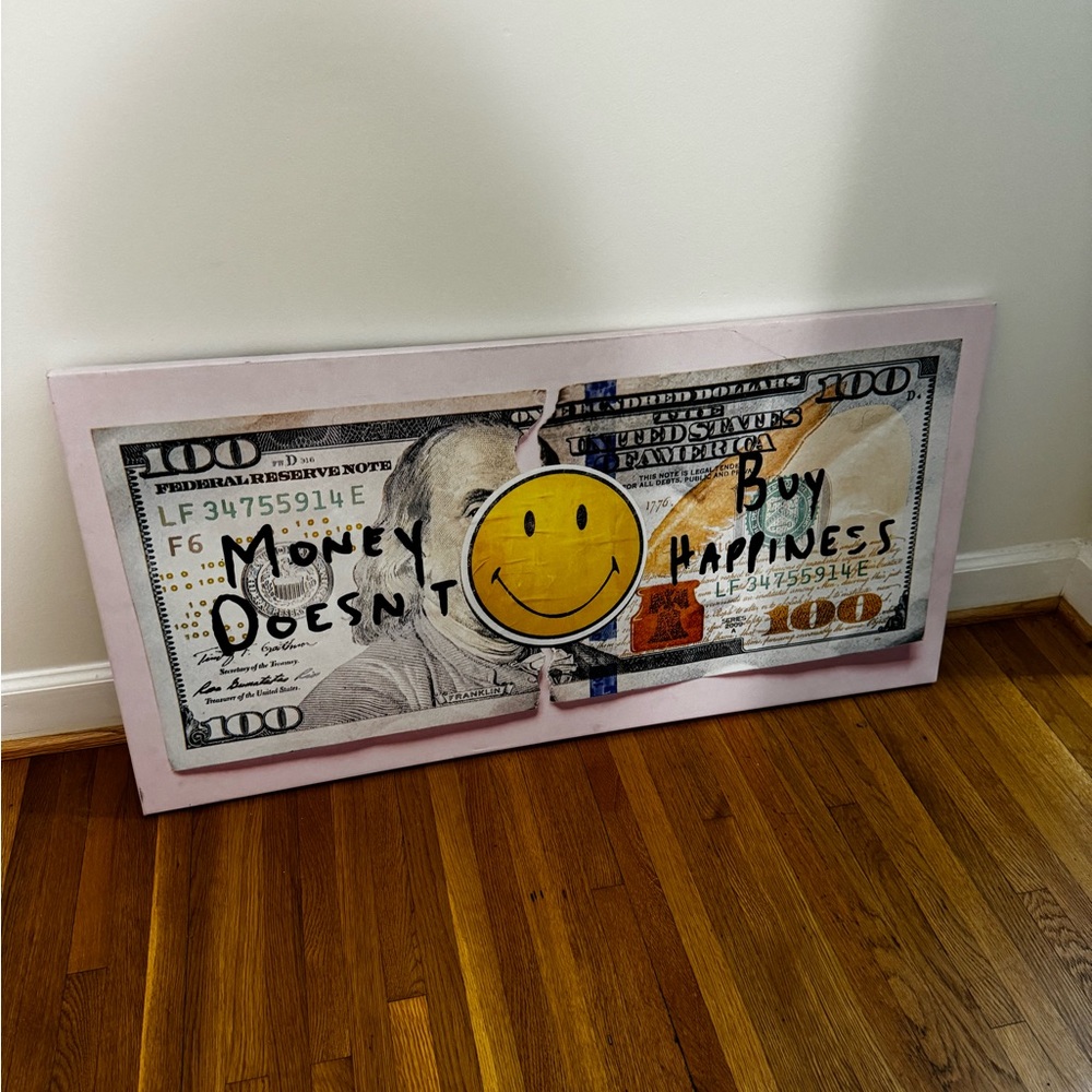 IKONICK Money Doesn't Buy Happiness Canvas